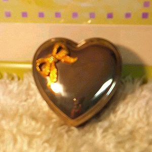 Vintage heart shaped trinket box